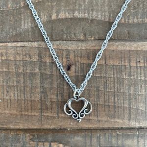 James Avery heart necklace. Chain and heart charm included. Silver